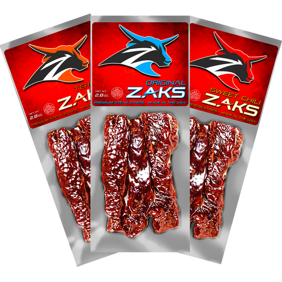 Zaks Steak Strips - 5 Flavours (70g)